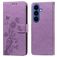 Mobigear Flowers Samsung Galaxy S26 Plus Funda tipo libro Cartera - Morado