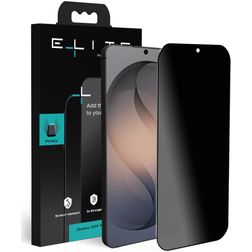 Elite Samsung Galaxy S26 Plus Vidro temperado Película de ecrã Privacidade - Compatível com capas - Preto