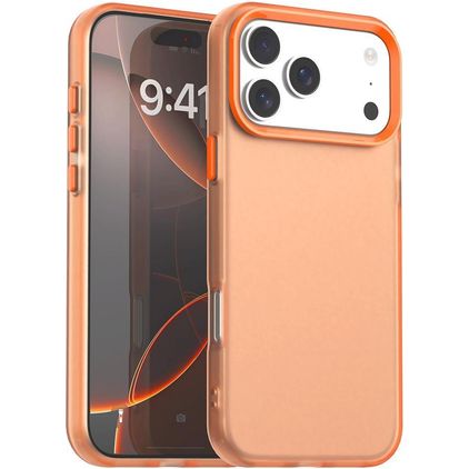 Mobigear Crystal iPhone 18 Pro Hard Case Back cover - Orange