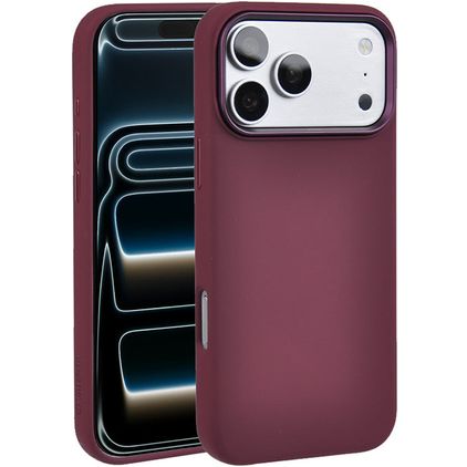 Valenta Silk iPhone 18 Pro Max Silicone MagSafe Back cover Shockproof - Cherry