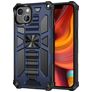 Mobigear Armor Stand iPhone 13 Pro Max Funda Plástico rígido Carcasa Antigolpes con soporte - Azul