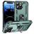 Mobigear Armor Ring iPhone 16 Pro Hårdt Bagsidecover Stødsikkert med ringholder - Grøn