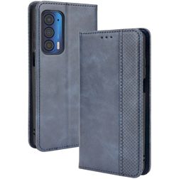 Mobigear Sensation Motorola Edge (2021) Wallet case - Blue