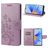 Mobigear Flowers OPPO A17 Wallet case - Purple