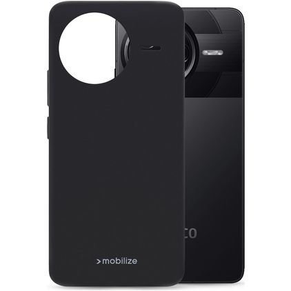 Mobilize Rubber Gelly POCO F7 Pro TPU flessibile Back cover - Nero