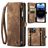 CaseMe 008 iPhone 14 Pro Max Case Detachable 2-in-1 Wallet Case Wallet - Brown