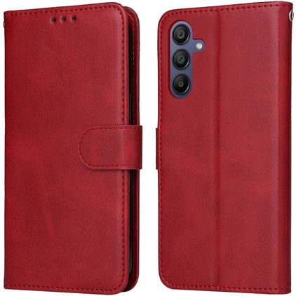 Mobigear Wallet Samsung Galaxy A16 Pungetui med Seddelrum - Rød