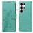 Mobigear Flowers Samsung Galaxy S26 Ultra Cover a libro portafoglio - Verde