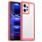 Mobigear Crystal Xiaomi Redmi Note 12 Tvrdý plast Zadní kryt - Průhledná / Červená