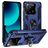 Mobigear Armor Ring Xiaomi 13T Pro Hard Case Back cover Shockproof with Ring Holder - Blue