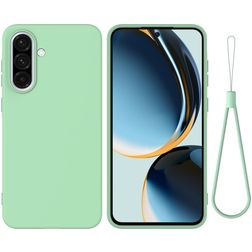 Mobigear Rubber Touch Samsung Galaxy A37 Silicone Capa traseira - Verde