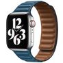 Mobigear Bumpy Pasek Skóra naturalna do Apple Watch Zapięcie magnetyczne - 42/41/40/38 mm - Niebieski