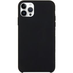 Mobigear Rubber Touch iPhone 15 Pro Silikon Etui plecki - Czarny