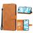 Mobigear Wallet iPhone 16 Cover a libro portafoglio - Marrone