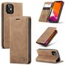 CaseMe 013 iPhone 12 Mini Knížkové pouzdro Peněženka - Hnědá