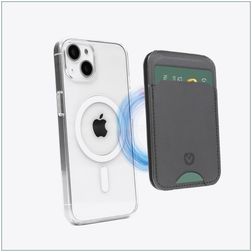 Valenta Card Wallet Stand Tarjetero - 3 tarjetas - Compatible con MagSafe - Negro