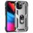 Mobigear Armor Ring iPhone 13 Pro Max Plástico rígido Capa traseira Antichoque com anel - Prateado