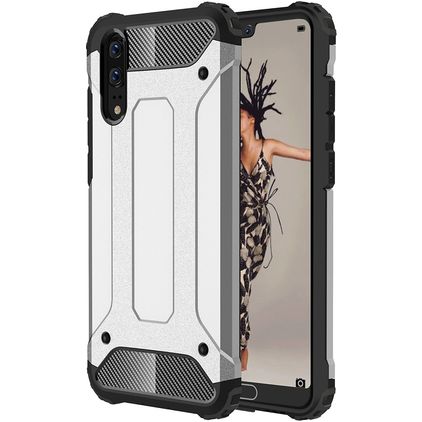 Mobigear Outdoor Huawei P20 Hardcase Back cover Antiurto - Argento