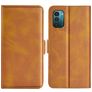 Mobigear Slim Magnet Nokia G21 Wallet case - Cognac