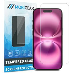 Mobigear iPhone 16 Panssarilasi Näytönsuoja - Suojakuoren kanssa yhteensopiva