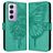 Mobigear Butterfly OPPO Reno 12 Pro Cover a libro portafoglio - Verde