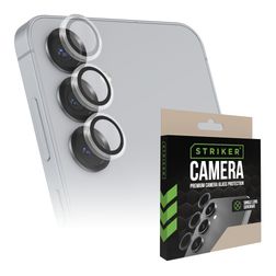 Striker Single Lens Samsung Galaxy A37 Tempered Glass Camera Lens Protector - Case Friendly - Black