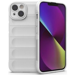 Mobigear Bumpy iPhone 14 Fleksibel TPU Bagsidecover - Hvid