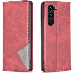 Mobigear Rhombus Slim Samsung Galaxy S24 Plus Funda tipo libro - Rojo
