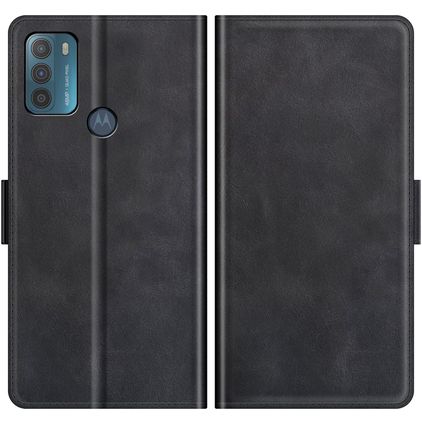 Mobigear Slim Magnet Motorola Moto G50 Cover a libro portafoglio - Nero