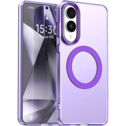 Mobigear Shockproof Samsung Galaxy S25 Edge MagSafe Hårdt Bagsidecover - Lilla