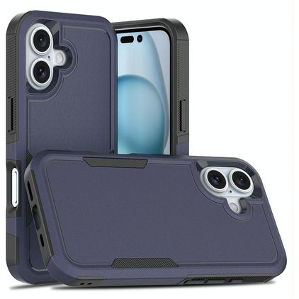 Mobigear Heavy Armor iPhone 16 Hardcase Etui plecki Wstrząsoodporne - Ciemnoniebieski