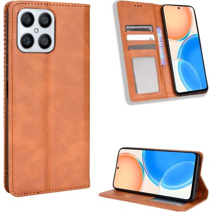 Mobigear Sensation HONOR X8 Pungetui med Seddelrum - Brun