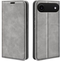 Mobigear Retro Slim iPhone Air Lompakkokotelo + Setelitasku - Harmaa