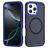 Mobigear Rugged Mag iPhone 16 Pro MagSafe Hårdt Bagsidecover Stødsikkert - Marineblå