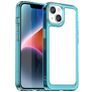 Mobigear Crystal iPhone 15 Plástico rígido Capa traseira - Transparente / Turquesa