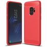 Mobigear Brushed Slim Samsung Galaxy S9 Joustava TPU Suojakuori - Punainen