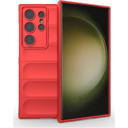 Mobigear Bumpy Samsung Galaxy S24 Ultra TPU flexível Capa traseira - Vermelho
