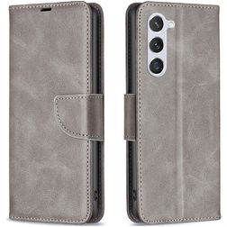 Mobigear Excellent Samsung Galaxy S24 Pungetui med Seddelrum - Grå