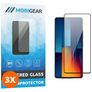 Mobigear Premium POCO M6 Pro Tempered Glass Screen Protector - Case Friendly - Black (3-Pack)