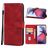 Mobigear Wallet Motorola Moto G72 Wallet case - Red