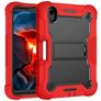 Mobigear ShieldStand iPad Mini 7 (2024) Cover Hård plast / Silikone Bagsidecover + Stylus-holder + Stander - Sort / Rød
