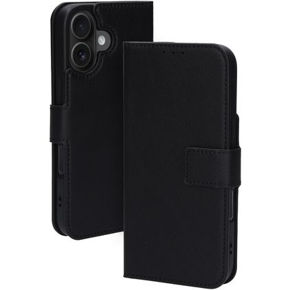 Mobiparts Classic Wallet MagSafe iPhone 16 Pungetui med Seddelrum - Sort