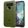 Mobigear Rugged Shield LG K51s Fleksibel TPU Bagsidecover Stødsikkert - Grøn