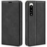 Mobigear Retro Slim Sony Xperia 5 IV Plånboksfodral med sedelfack - Svart