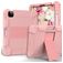 Mobigear ShieldStand iPad Air 4 (2020) Plastica rigida / Silicone Back cover + Portapenna + Supporto - Oro rosa