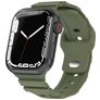 Mobigear Sport Armor Silicone Apple Watch Strap Push closure - 42/41/40/38 mm - Olive