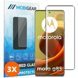 Mobigear Premium Motorola Moto G85 Glas Skærmbeskytter - Case Friendly (3-pak)