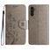 Mobigear Flowers Samsung Galaxy A56 Knížkové pouzdro Peněženka - Šedá