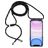 Mobigear Lanyard iPhone 11 Flexible TPU Case with lanyard - Clear / Black