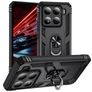 Mobigear Armor ring Xiaomi 15 Hårdt Bagsidecover Stødsikkert med ringholder - Sort